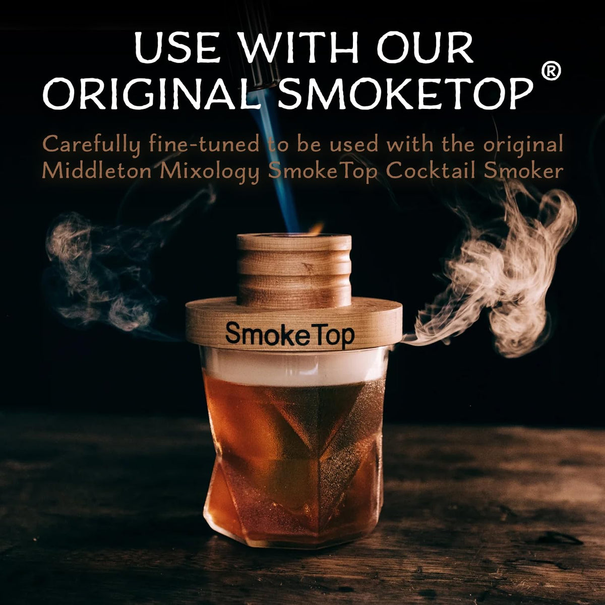 Middleton Mixology SmokeTop cherry chips USA-made packaging signifies domestic craftsmanship.