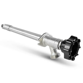 Midline Valve 12in frost-free sillcock on outdoor faucet showcases year-round watering.
