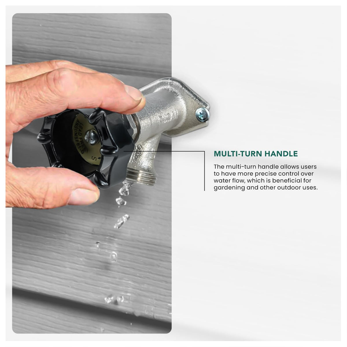 Midline Valve 1/2in sweat inlet facilitates easy installation.