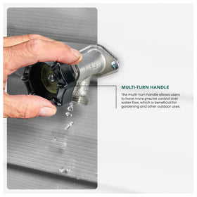 Midline Valve 1/2in sweat inlet facilitates easy installation.