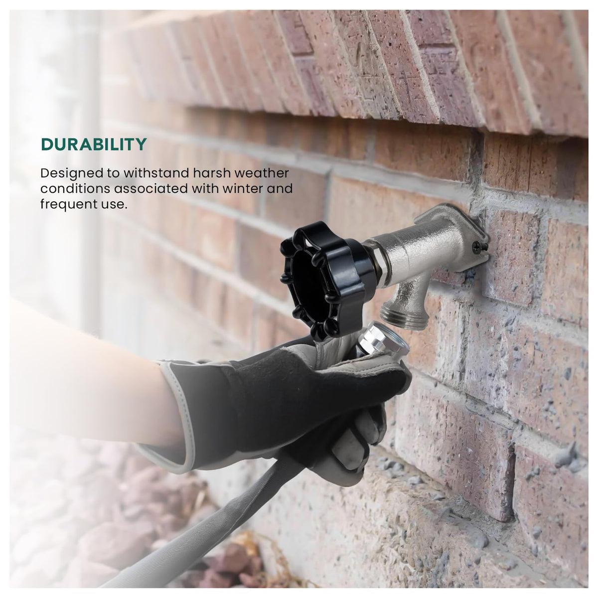 Midline Valve frost-free design reduces freeze risk in cold climates.