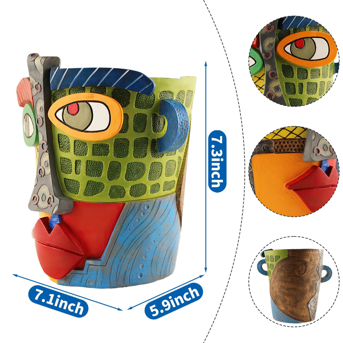 Midogaigai artistic planter shows drainage-friendly design for healthy plants.