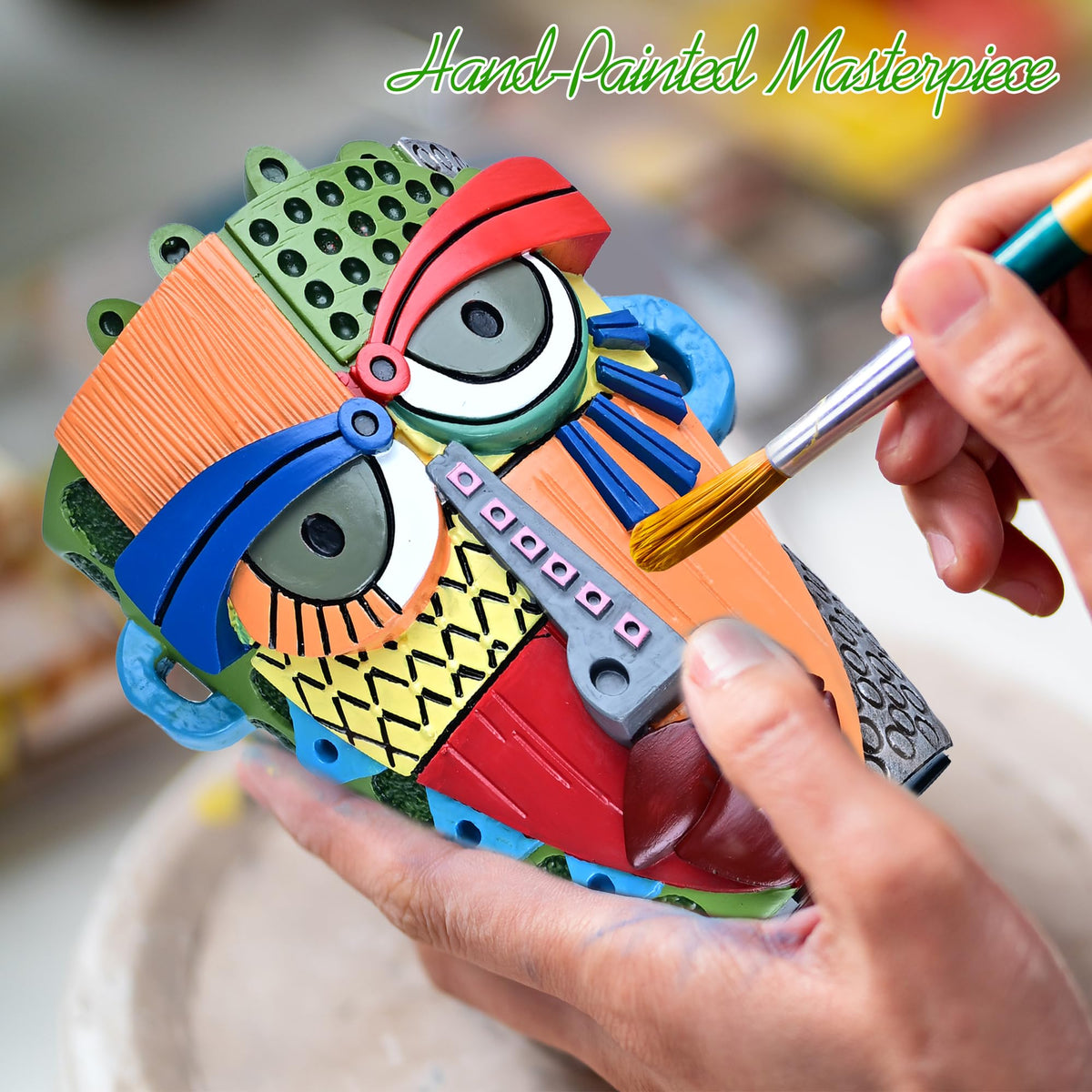 Midogaigai gift-ready face pot for plant-loving friends