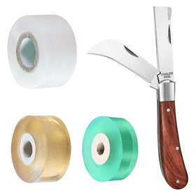 MIDOUWEST grafting knife with rosewood handle offers comfortable grip for precise pruning.