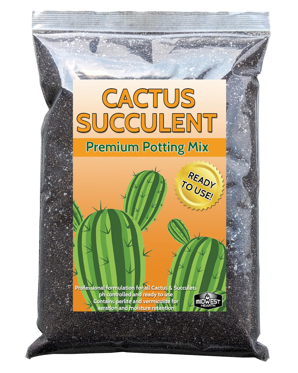 Midwest Hearth cactus soil mix bag ready to use for healthy roots