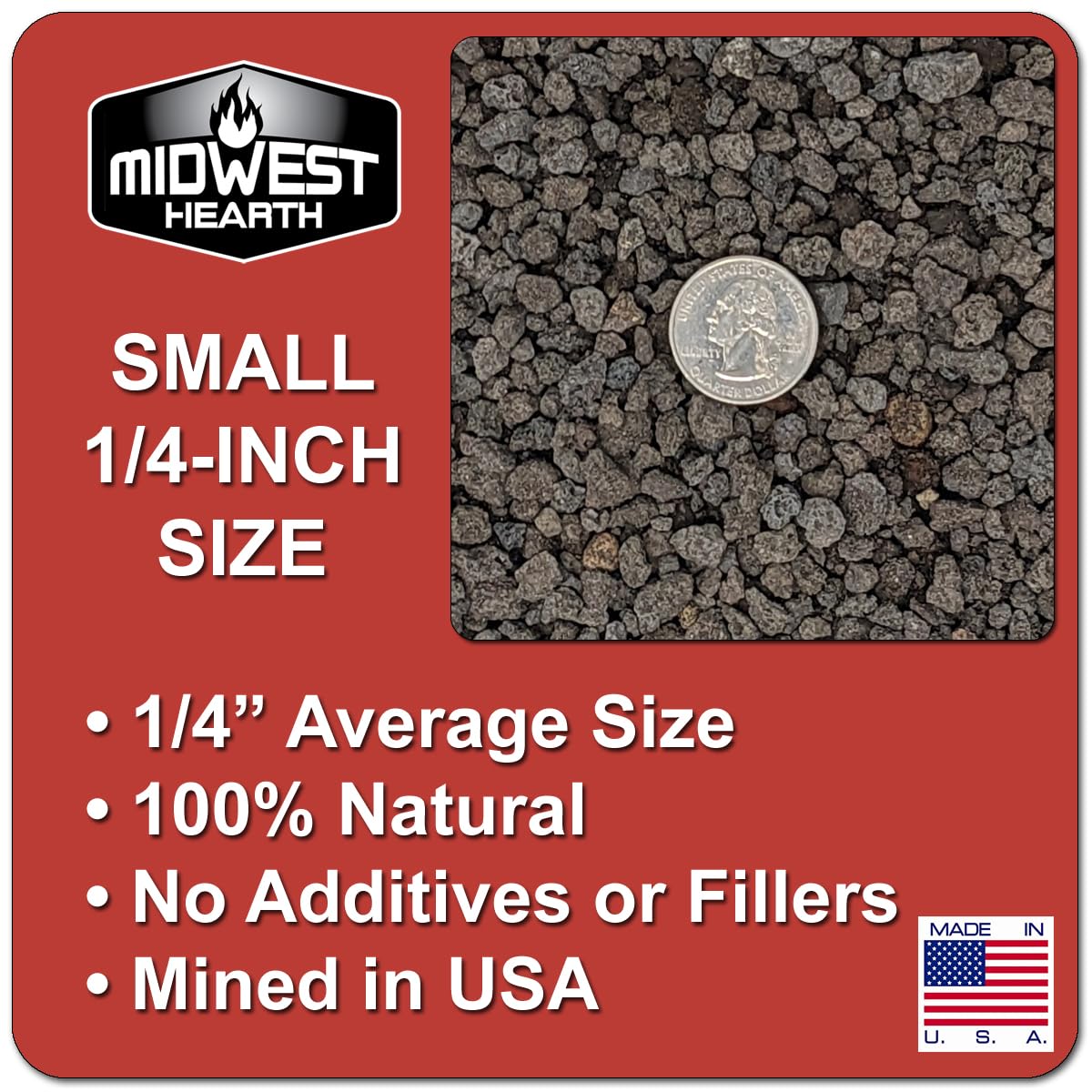 Midwest Hearth lava rocks suited for succulents and bonsai containers.