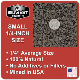Midwest Hearth lava rocks suited for succulents and bonsai containers.