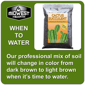 Midwest Hearth pH-balanced cactus soil label for succulents