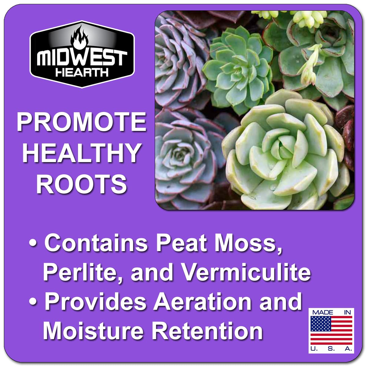 Midwest Hearth ready-to-use cactus soil in a pot