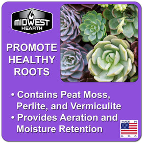 Midwest Hearth ready-to-use cactus soil in a pot
