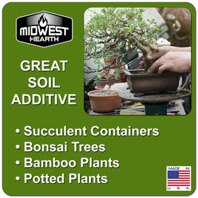 Midwest Hearth red lava rocks for plants enhance aeration and drainage in cacti and succulents