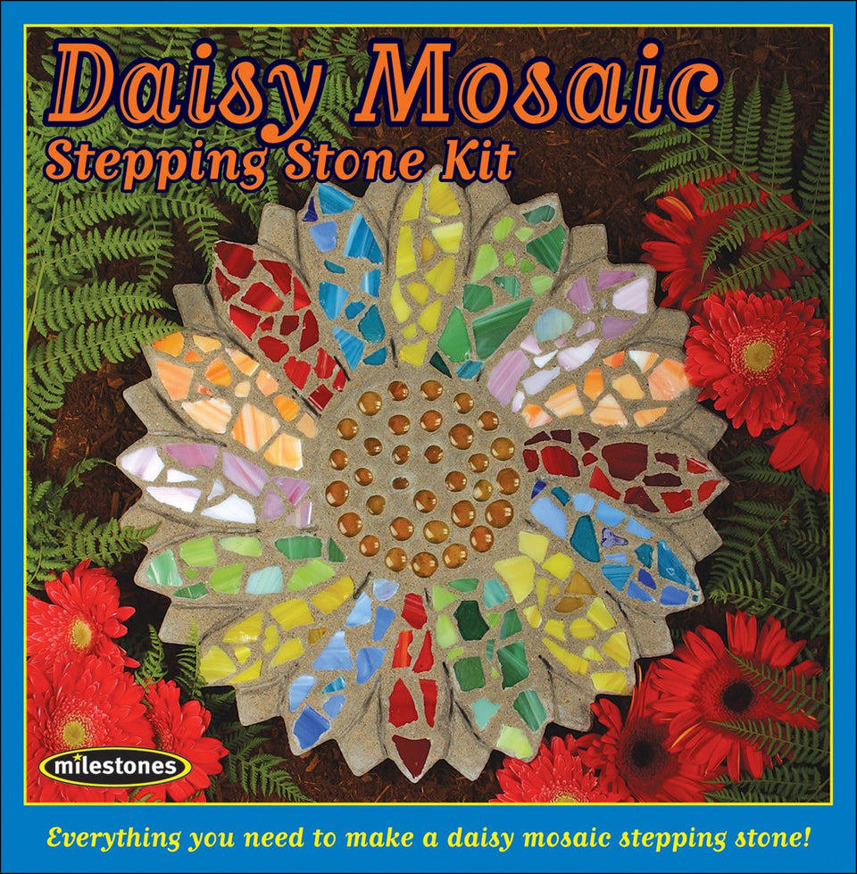 Midwest Products Daisy Stepping Stone Kit mold for creating garden decor stones.