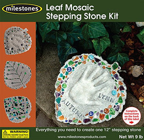 Midwest Products finished leaf stepping stone offers a unique, long-lasting garden keepsake.