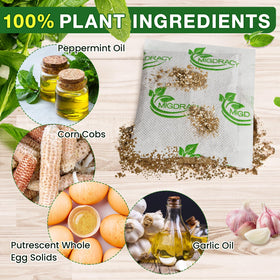 Migdracy Peppermint Oil Ingredients closeup highlighting natural deterrent properties