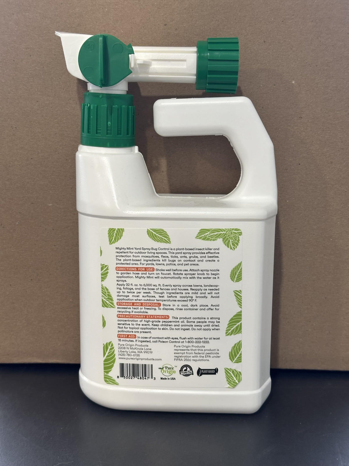 Fresh mint scent from Mighty Mint leaves outdoor spaces smelling clean