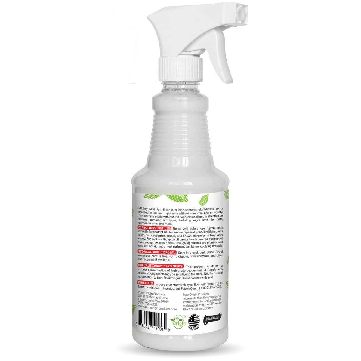 Mighty Mint Peppermint Oil Ant Killer Spray ready-to-use bottle on shelf
