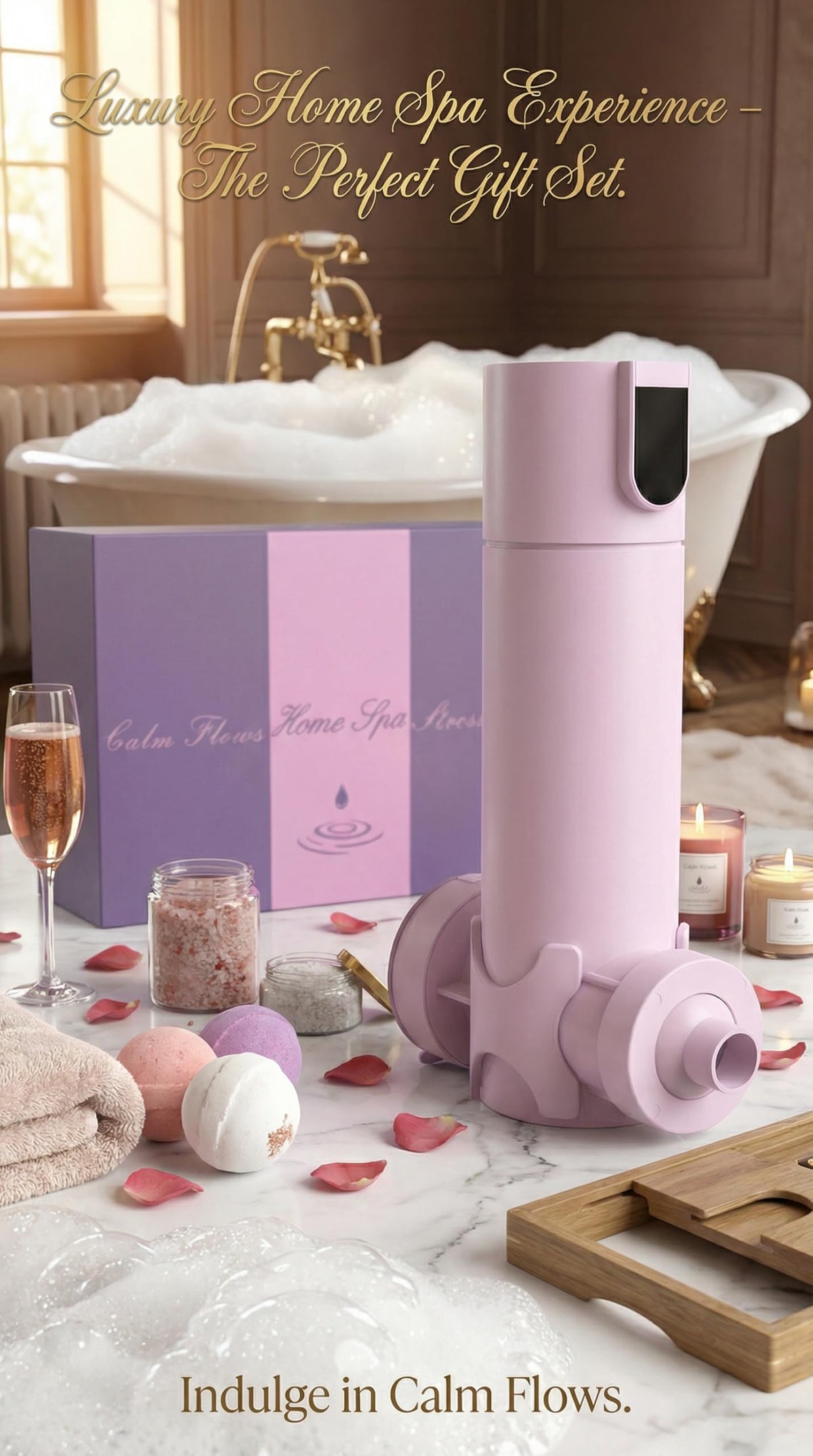 MightyKitten Bath Jets cordless runtime lasts up to two hours on a single charge