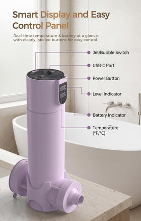 MightyKitten Bath Jets quick install with twist-lock suction on tub