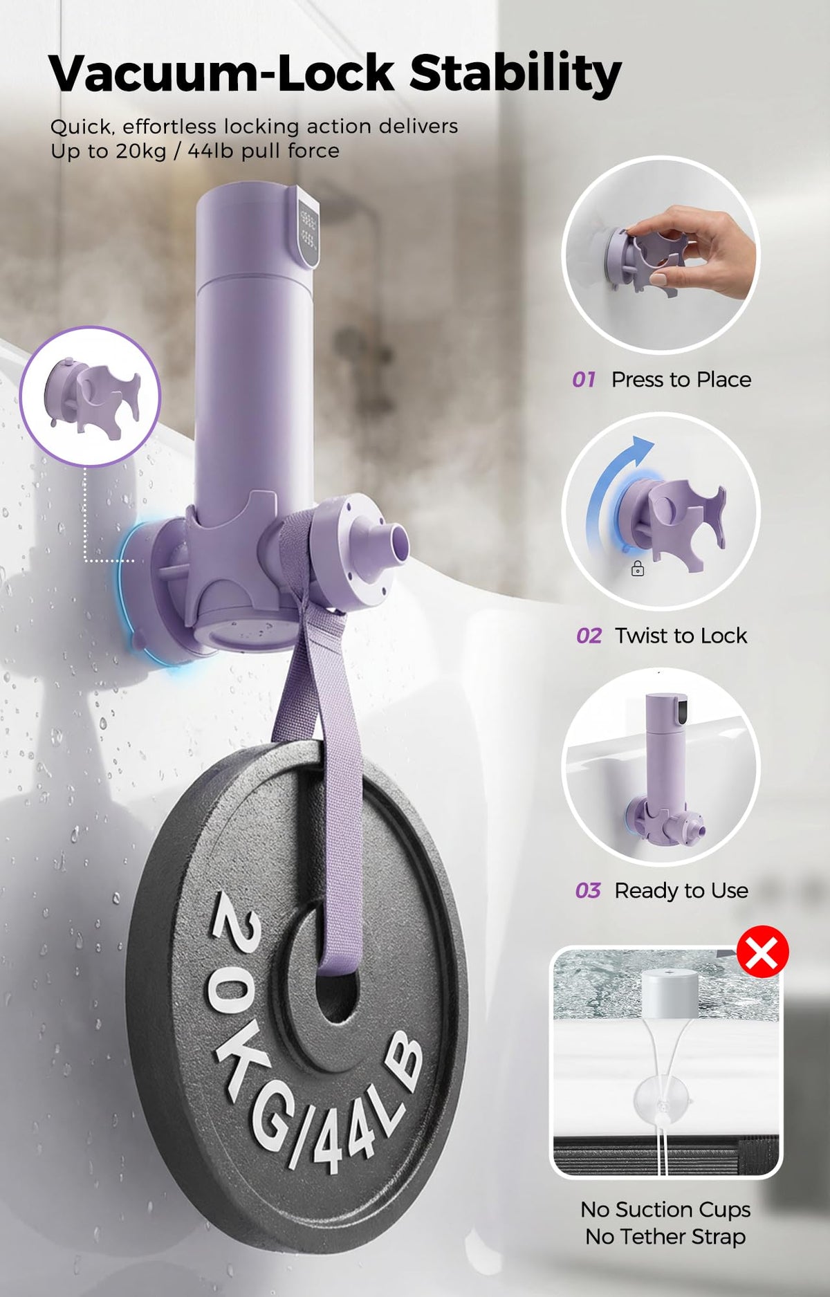 MightyKitten Bath Jets IP67-rated housing resists splashes in tub settings