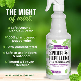 Mighty Mint plant-based formula uses peppermint oil for natural protection.