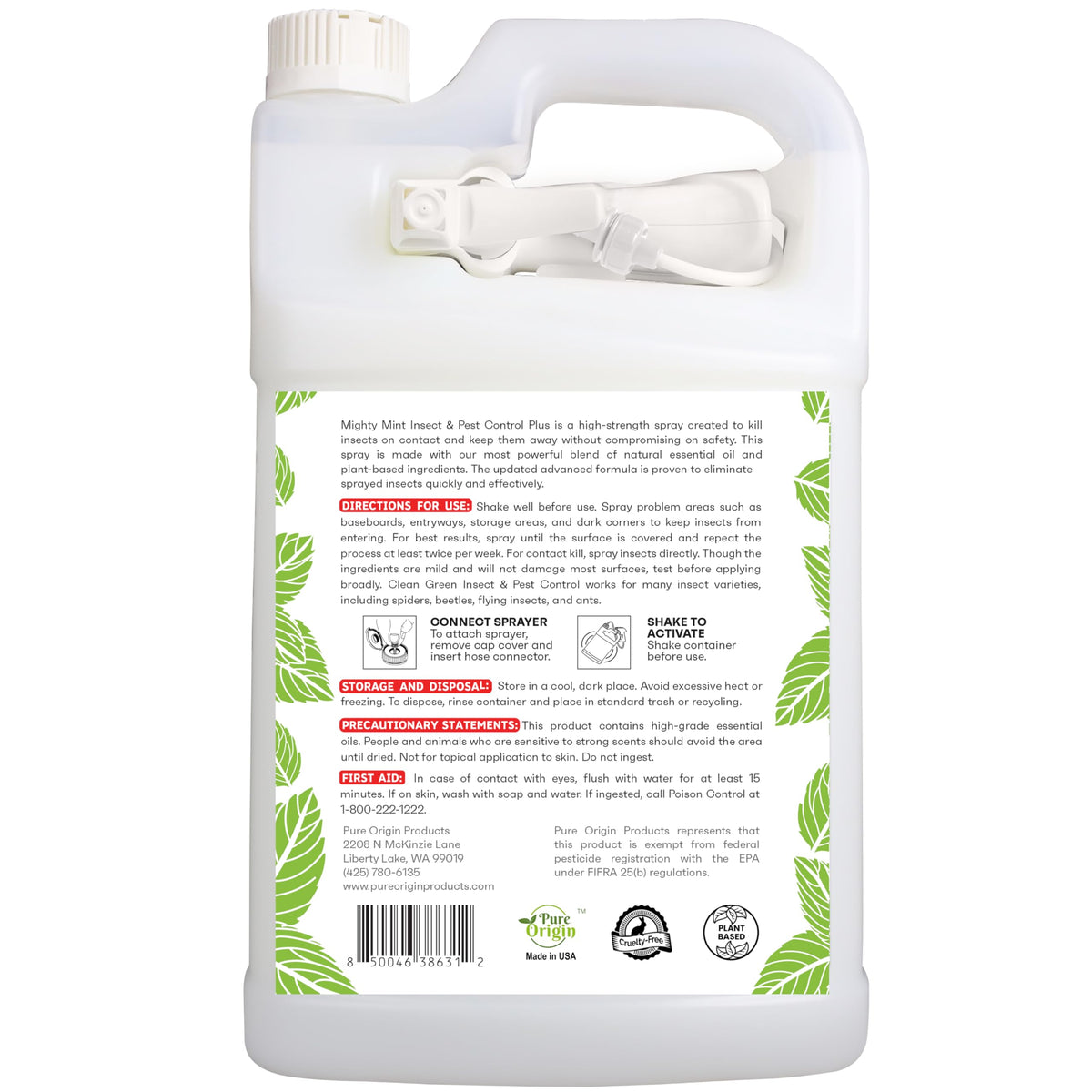 Plant-based, extra-strong formula from Mighty Mint on home surfaces.
