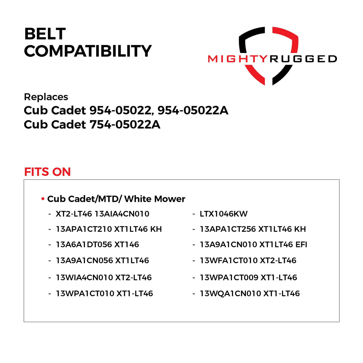 MightyRugged aramid-core belt offering high strength and reduced wear