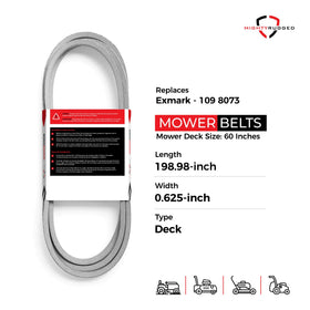 MightyRugged deck belt packaging ready for easy installation and reliable replacement.