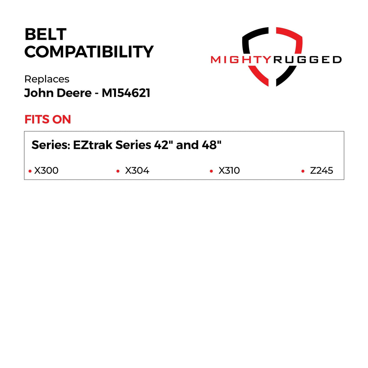 MightyRugged M154621 EZtrak 42-inch deck fit enables smooth mowing