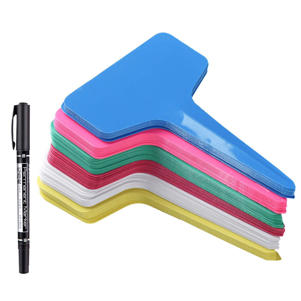 MIHEY T-type plant labels 6x10cm provide durable waterproof soil labeling.