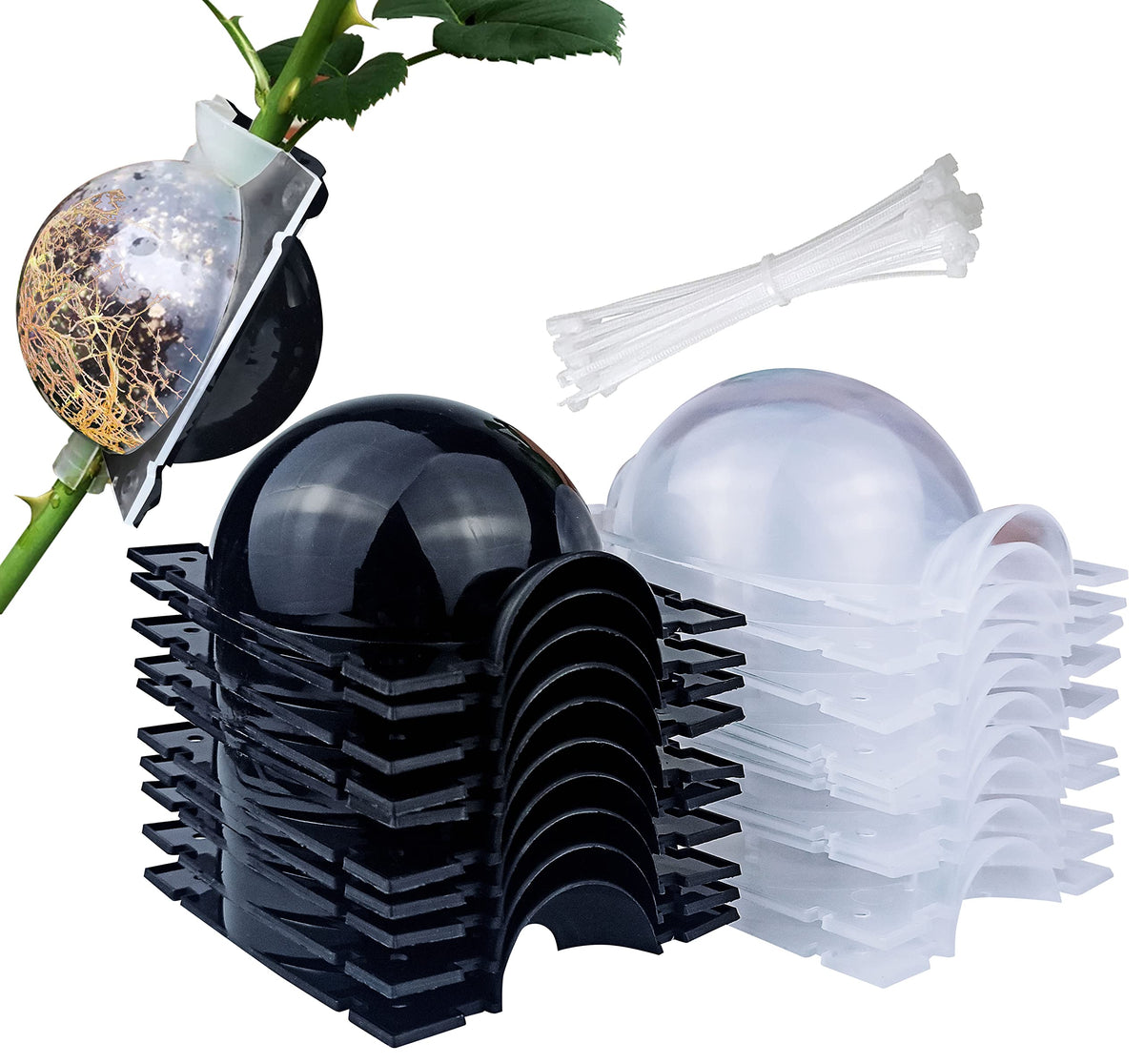 MIIIM air-layering ball in use for simple, efficient plant propagation.