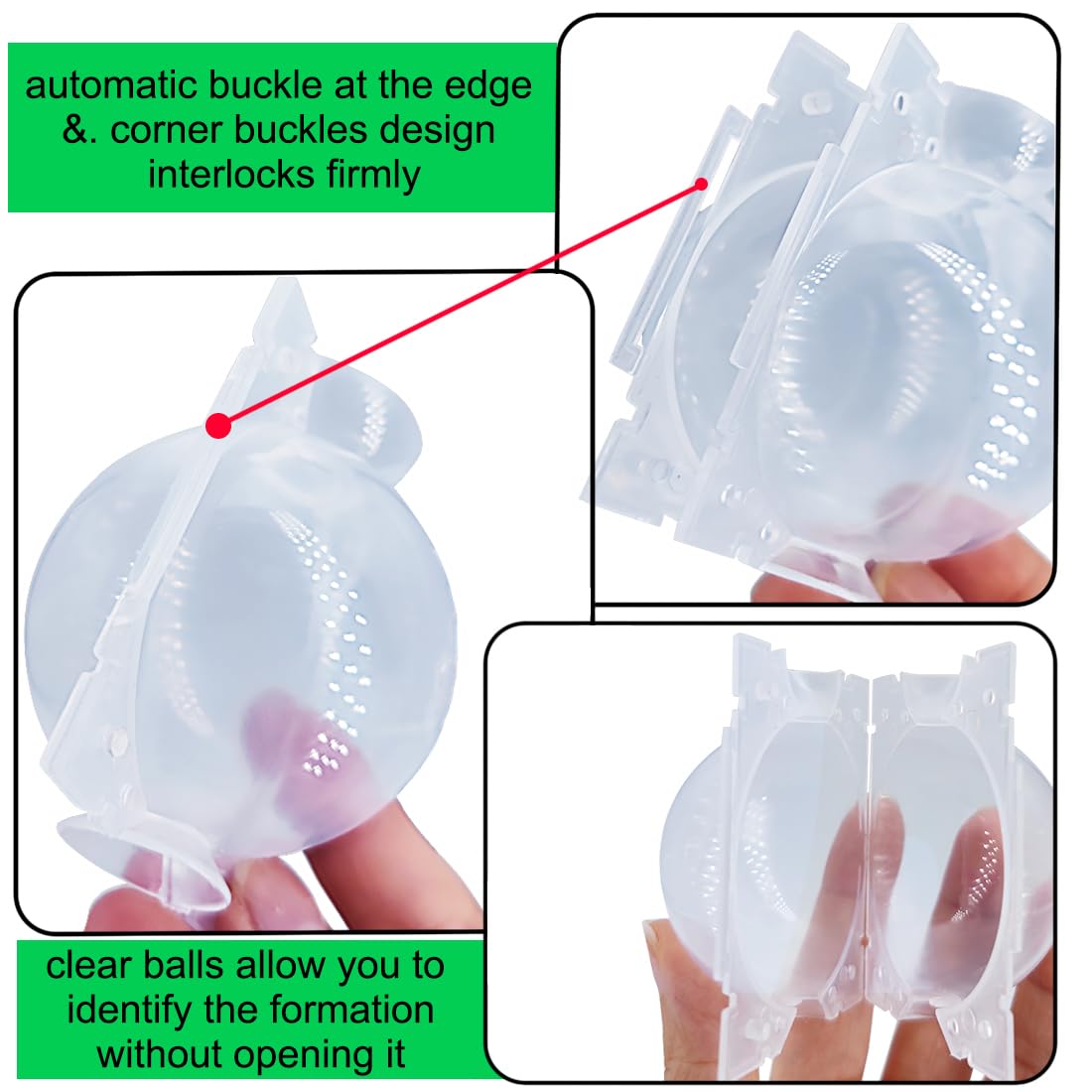 MIIIM buckle and zip ties secure the grafting ball quickly.