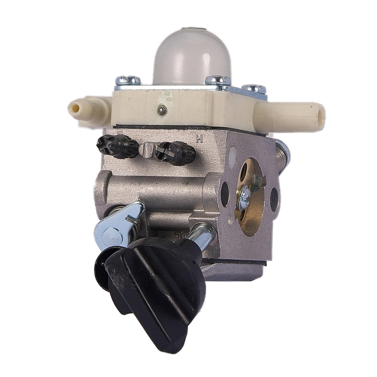 Carburetor package with all included components ready for replacement.