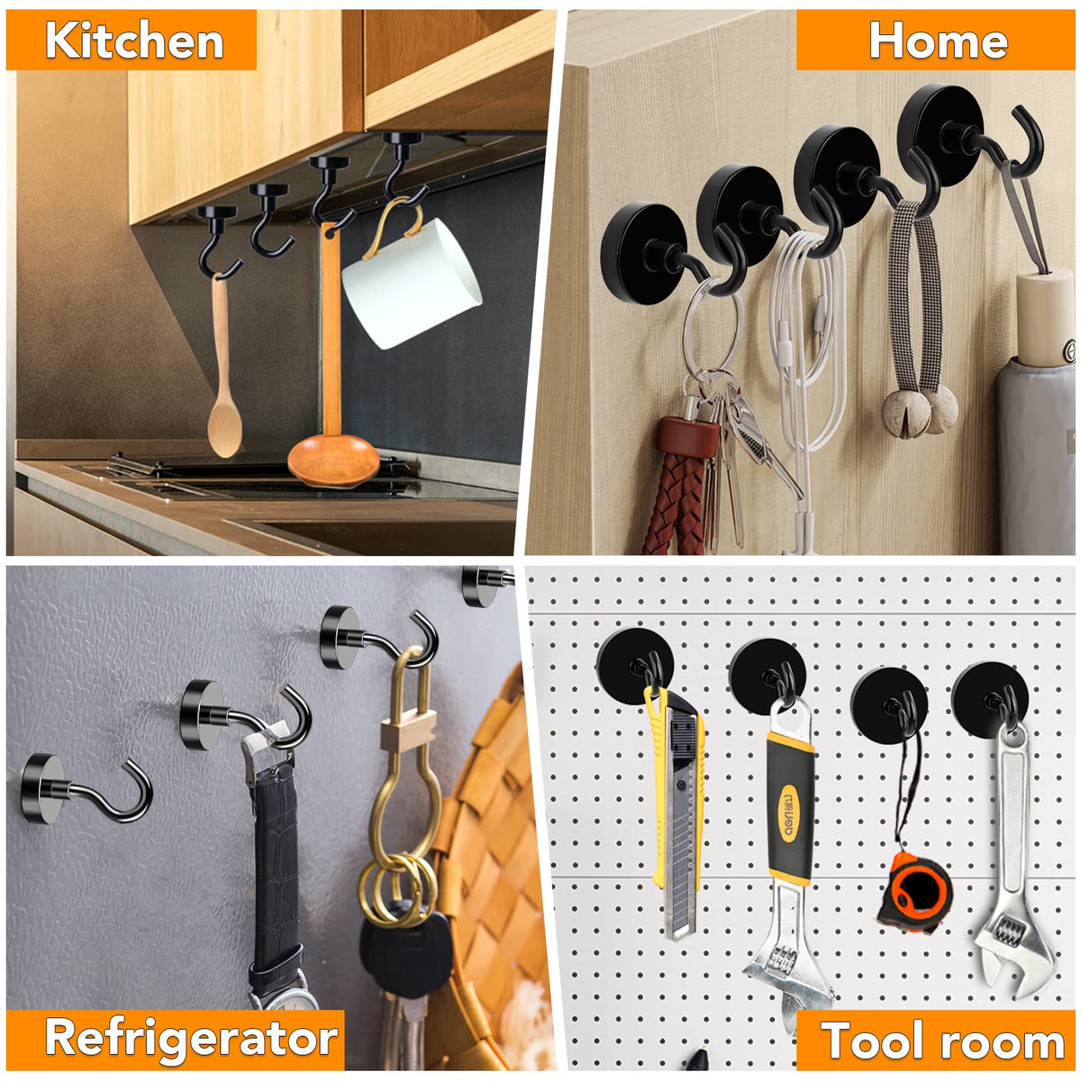 MIKEDE magnet hooks come with a lifetime guarantee for peace of mind.