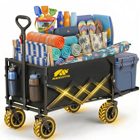 MIKKUPPA collapsible wagon with four tires for versatile transport.