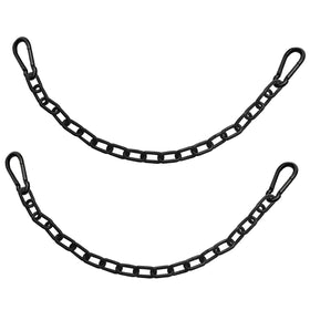 MIKMAYTOO 23-inch hanging chain in black for durable, outdoor-ready overhead installations.