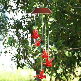 Milcraft Solar Wind Chime fade-resistant ABS/PVC for outdoor use