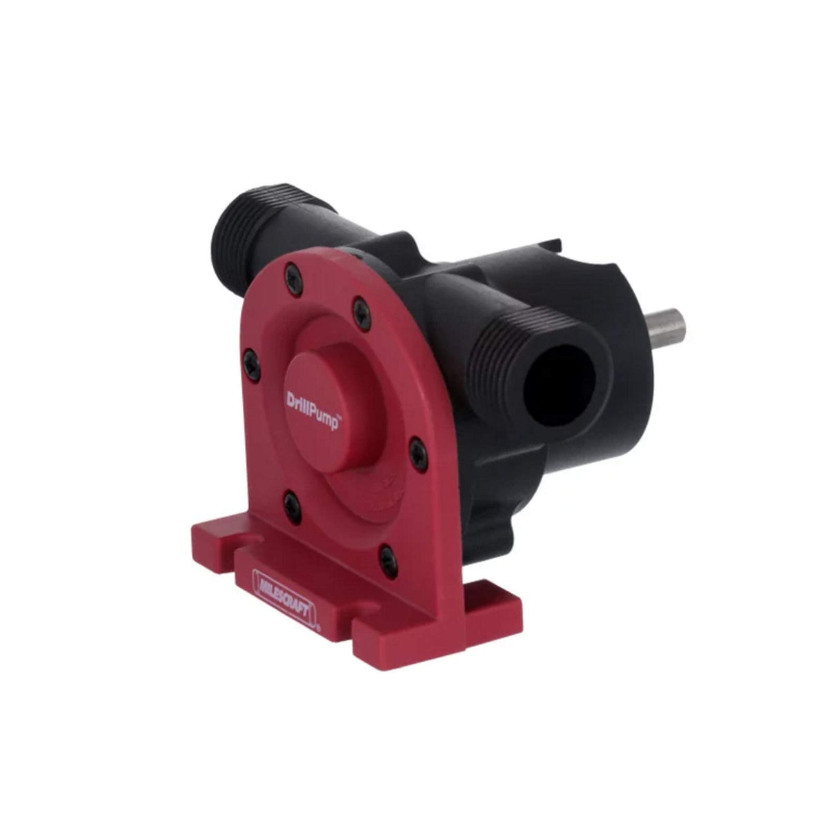 Milescraft DrillPump750 in action draining a pond or tank
