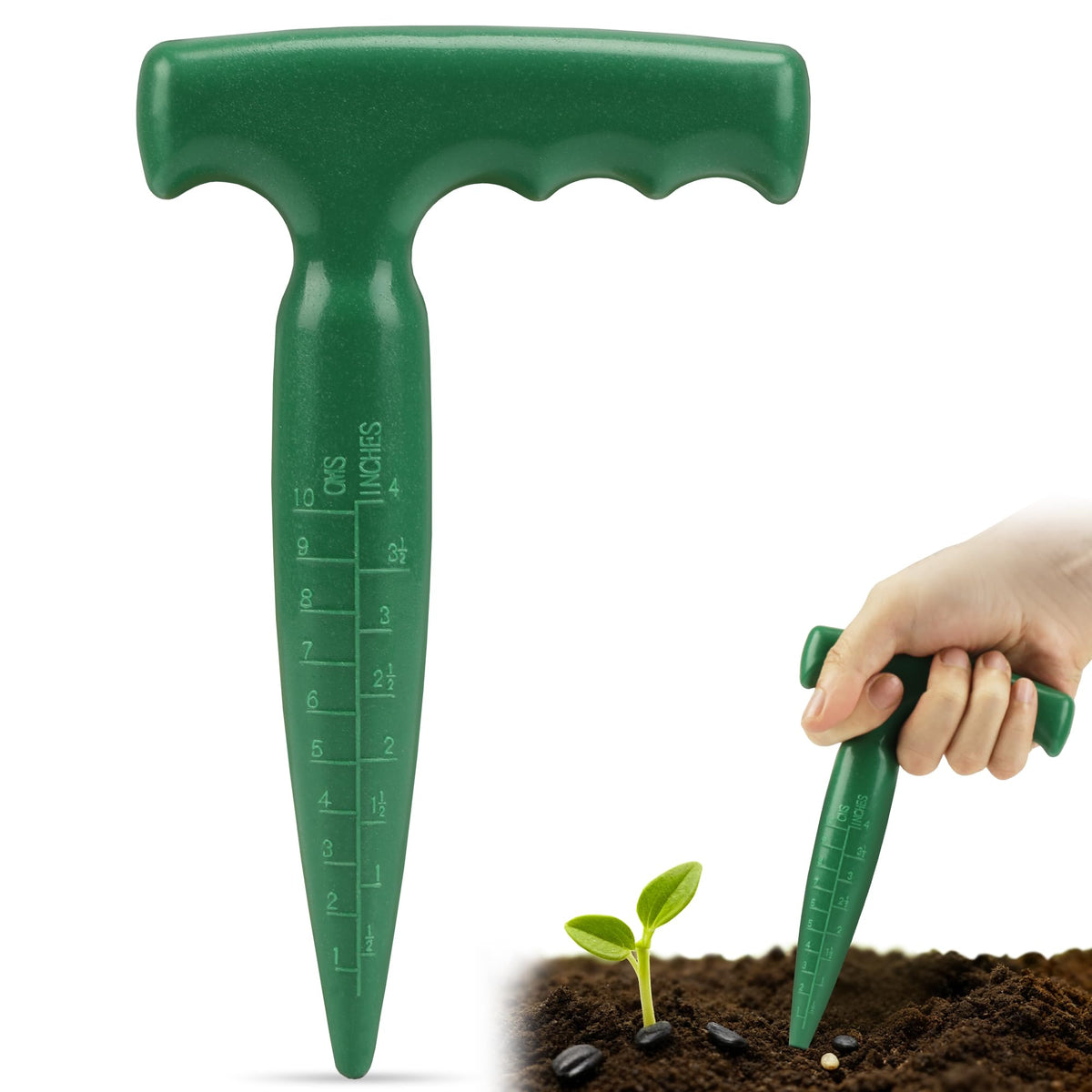 Milifox seed planter tool handle for precise sowing.