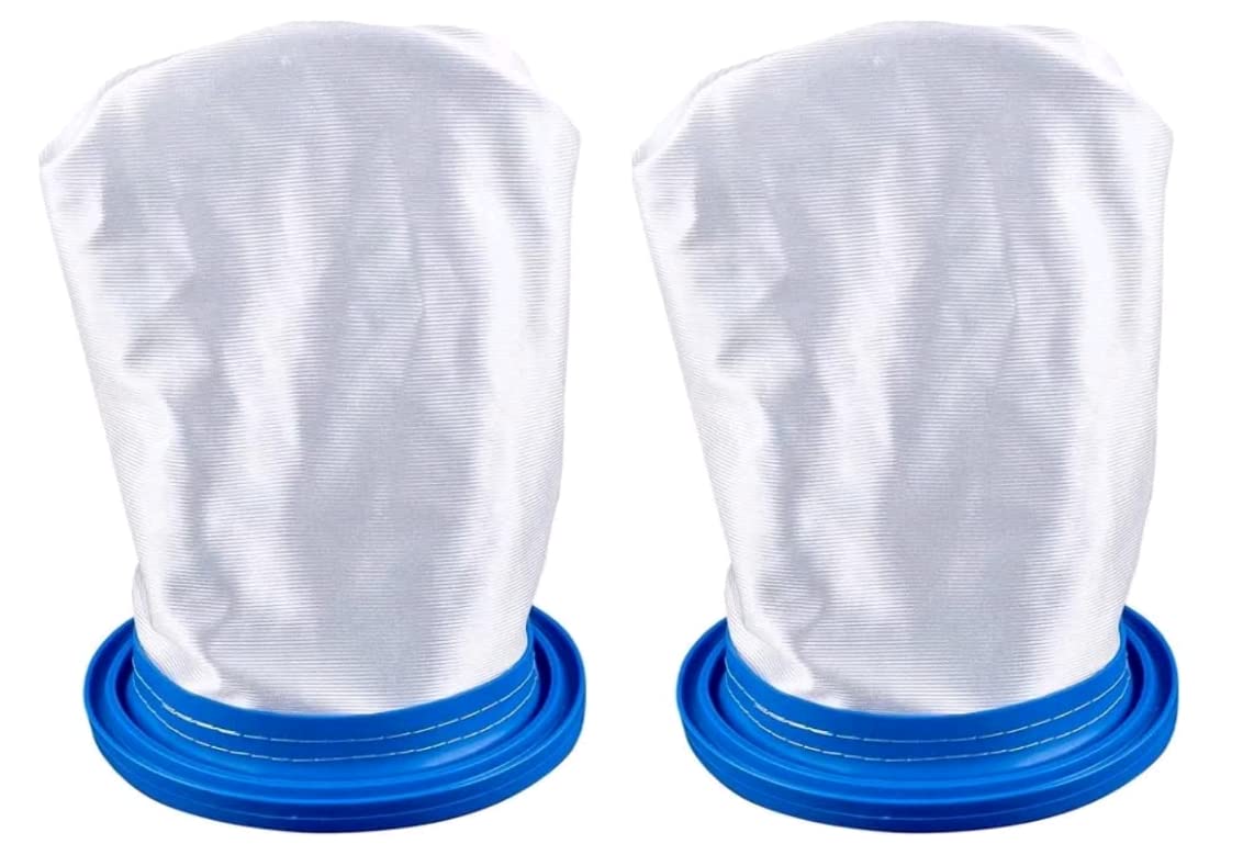 MILMUMU sand-silt filter bag close-up shows multilayer nylon mesh for fine debris.