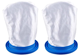 MILMUMU sand-silt filter bag close-up shows multilayer nylon mesh for fine debris.