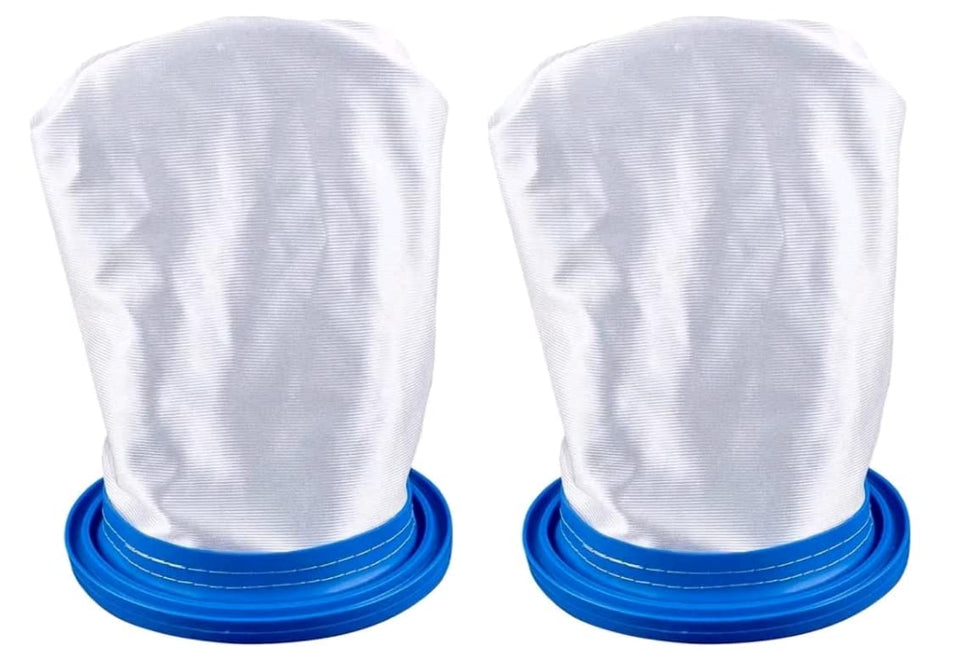MILMUMU sand-silt filter bag close-up shows multilayer nylon mesh for fine debris.