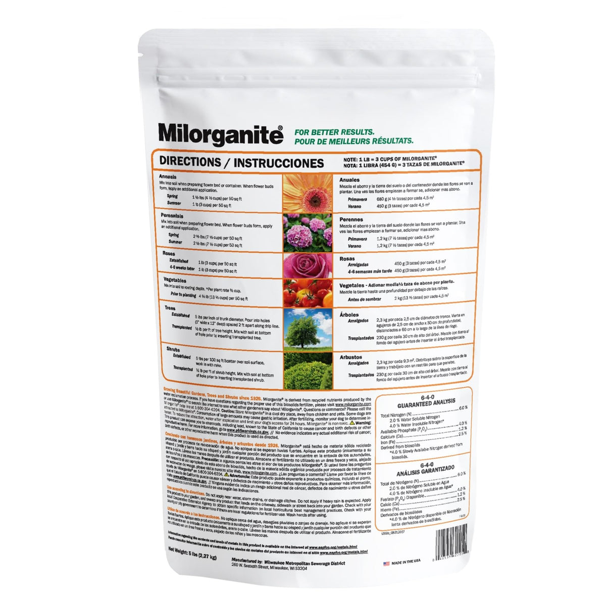 Milorganite on lawn showing even distribution.