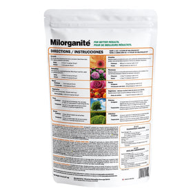 Milorganite on lawn showing even distribution.