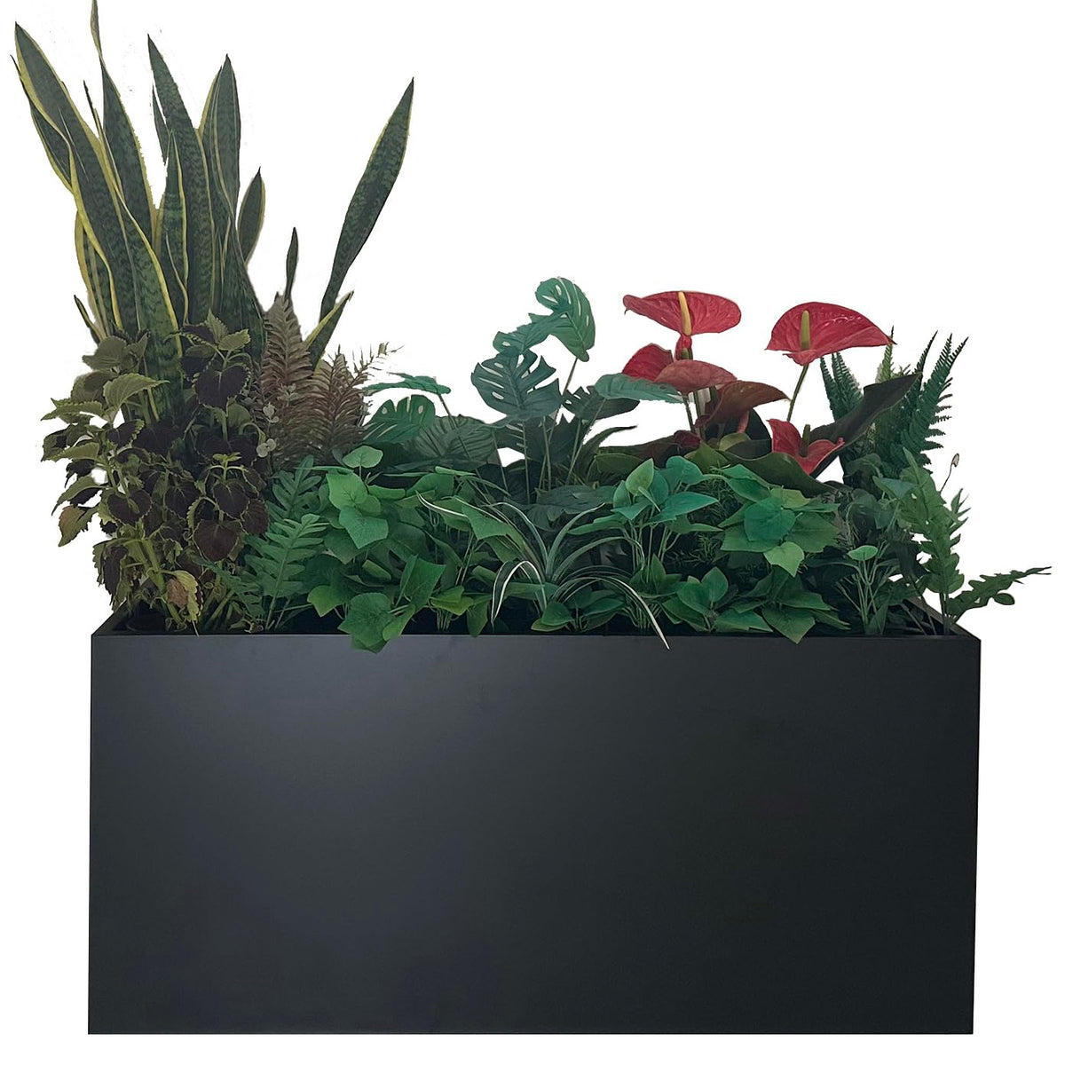 MinCHI257 40 inch planter front view showing spacious planting area