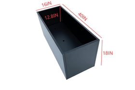 MinCHI257 long planter side view ideal for balcony or patio