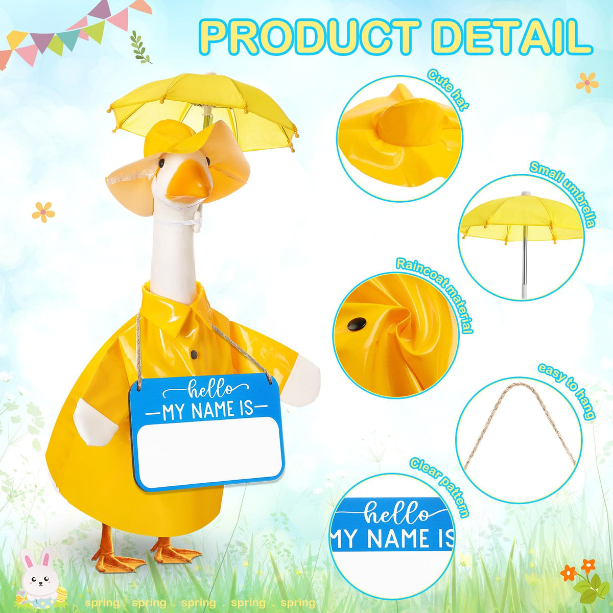 Mindsoft wooden name sign enhances yard display with friendly hello.