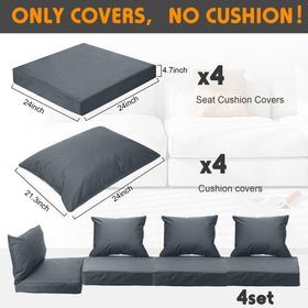 Mindsoft seat cushion cover in a four-pack, easy installation and care.