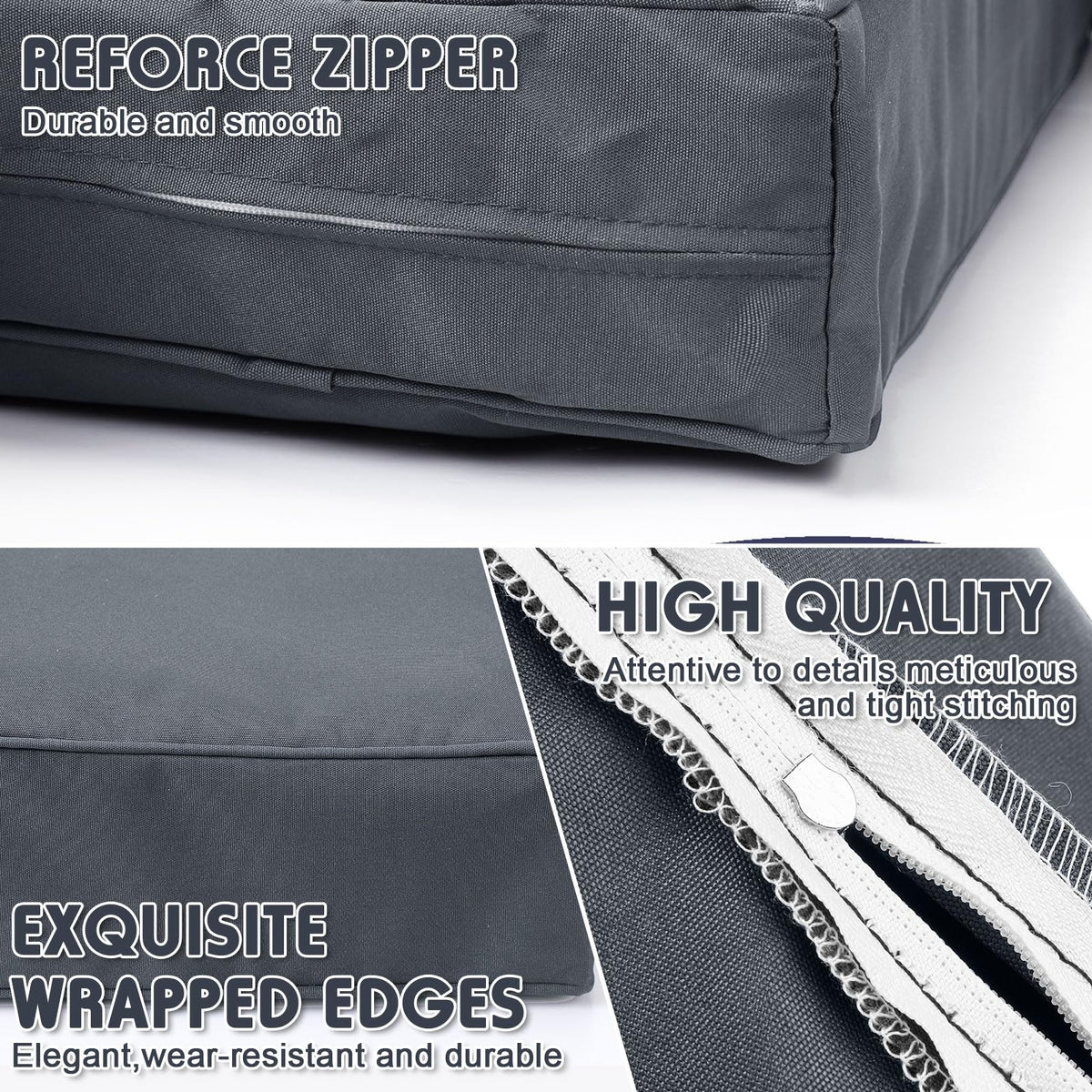 Mindsoft zipper cushion cover enables quick changing of cushions.
