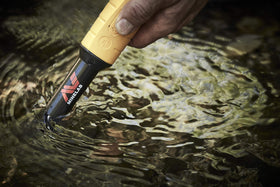 MINELAB PRO-FIND 35 with DIF technology reduces detector interference in field conditions.