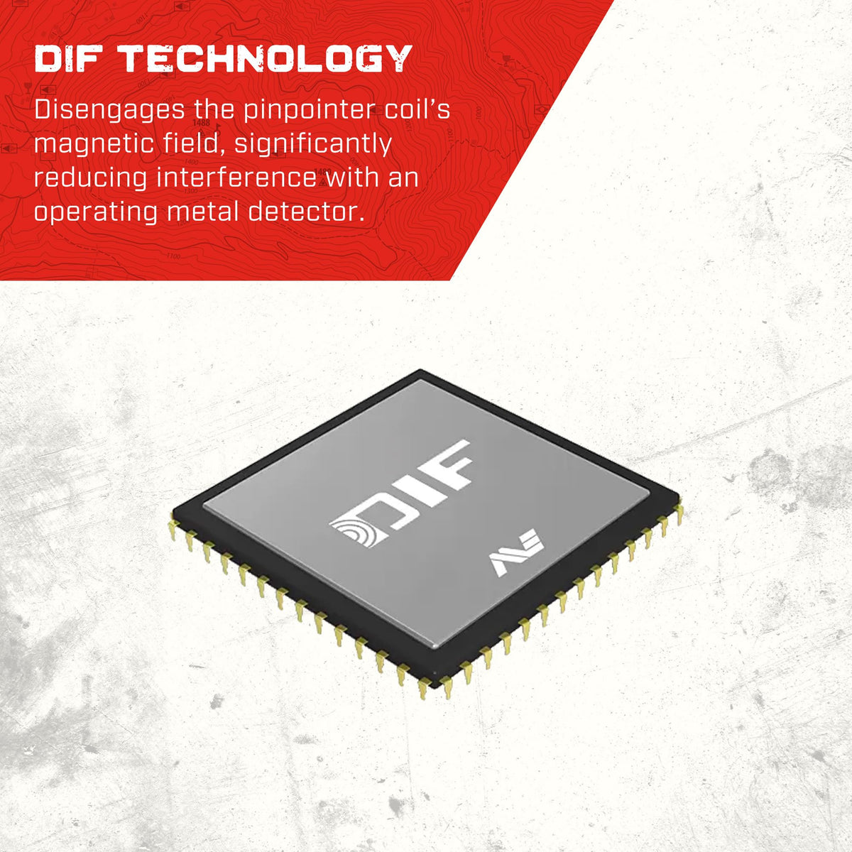 MINELAB Pro-Find 40 DIF technology reduces interference for smoother detecting near other devices.